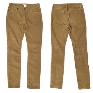 Banana Republic tobacco brown skinny corduroy pant